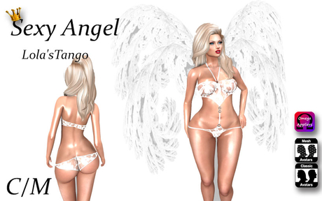 Second Life Marketplace - Sexy Angel (White)
